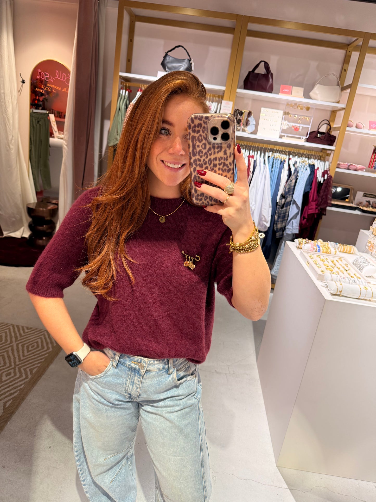 Basic soft top burgundy