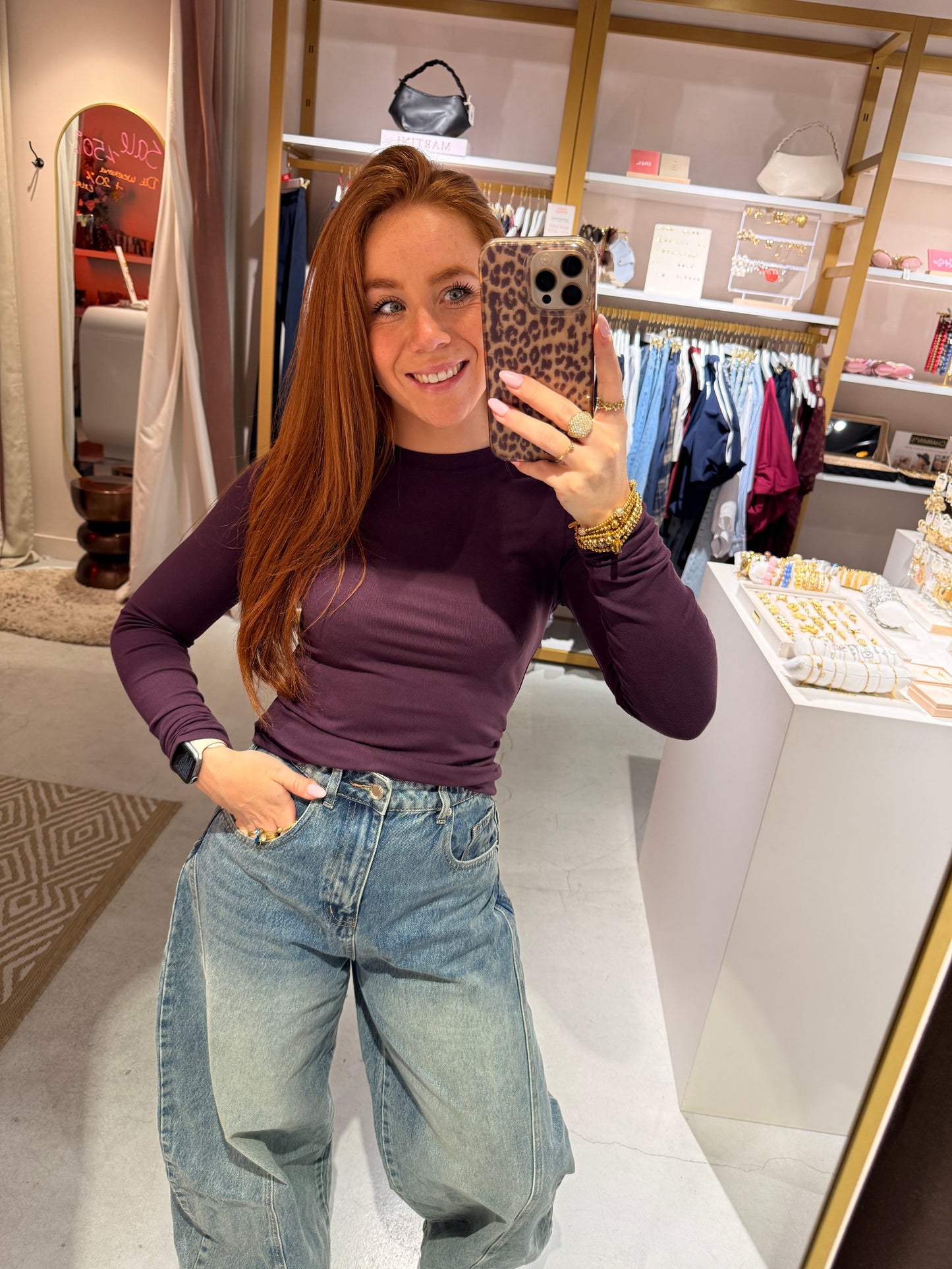 Plum longsleeve soft