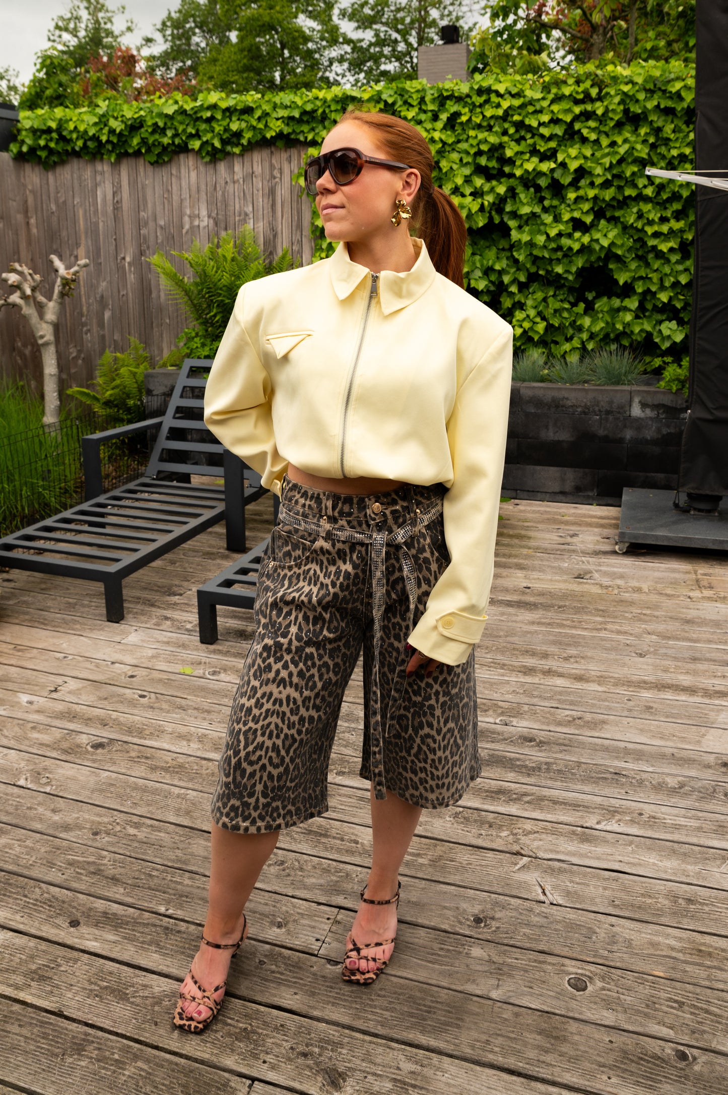 Jort leopard strass