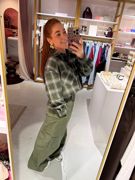 Cargo broek army