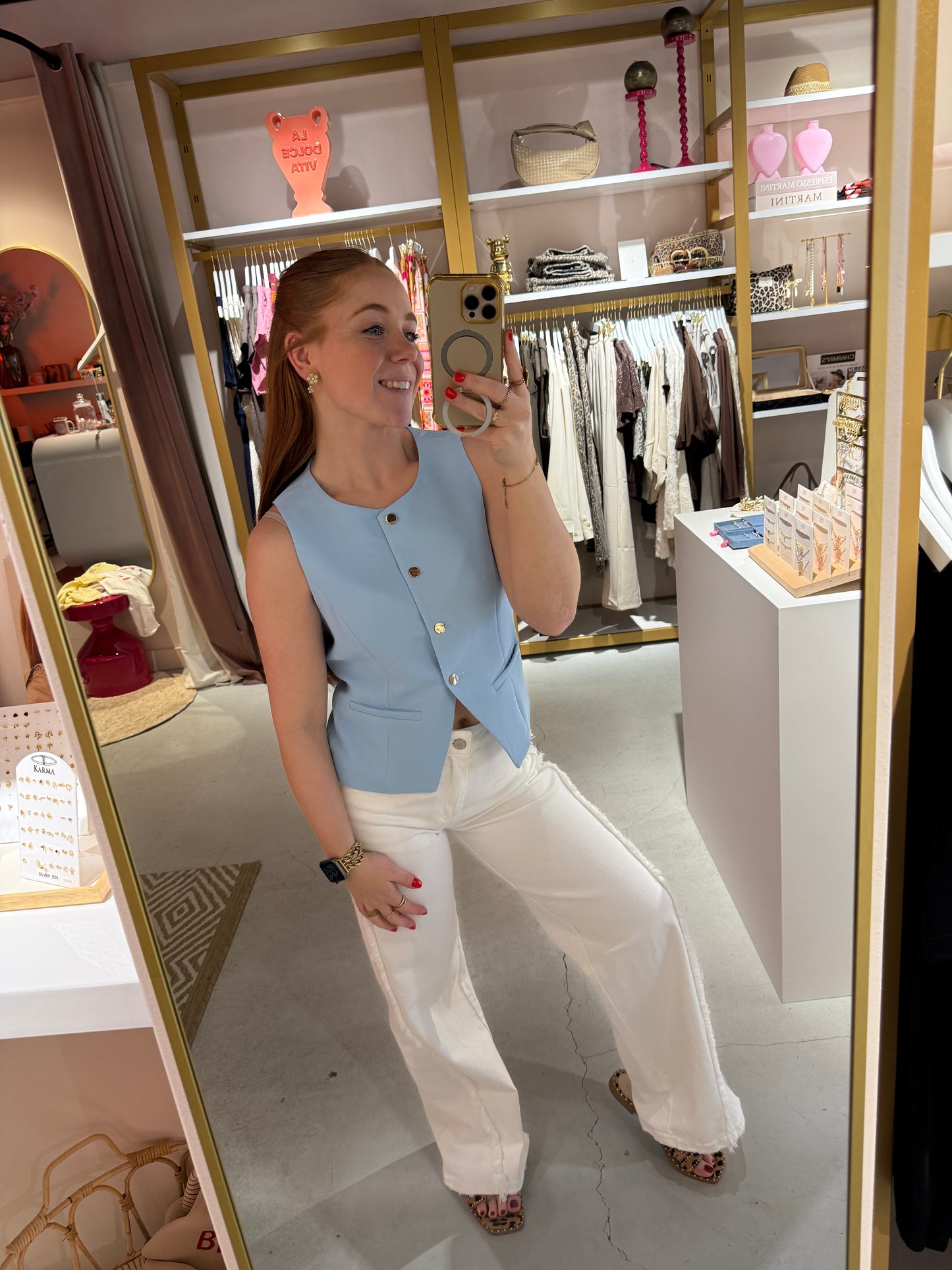 Gilet ocean blue