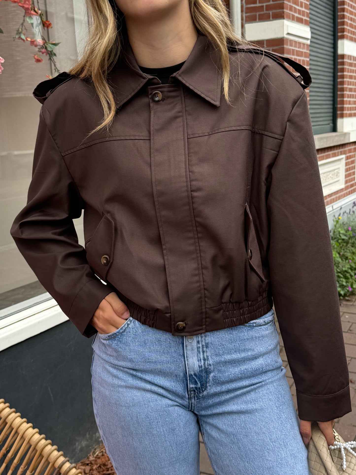 Jasje cropped choco