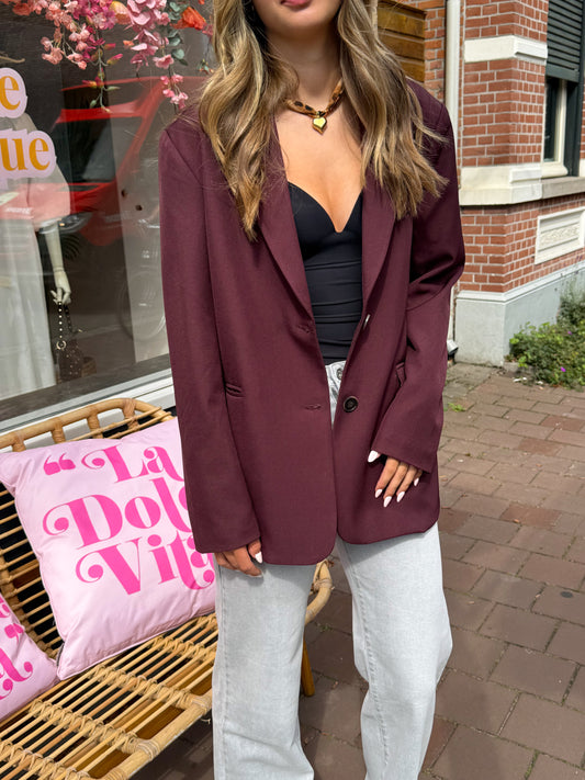 Blazer JUSDEPOM wine red