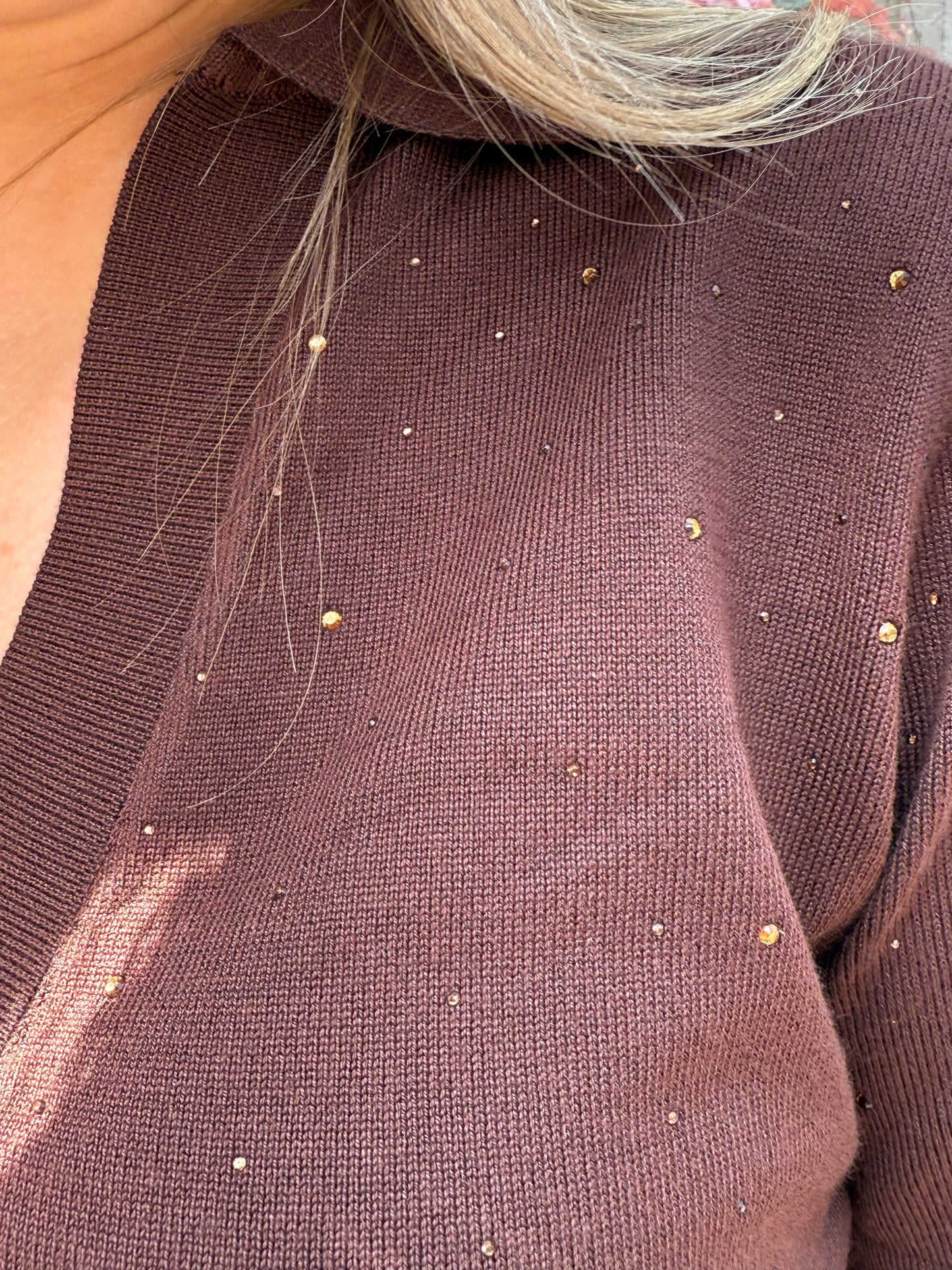 Polo t-shirt choco strass