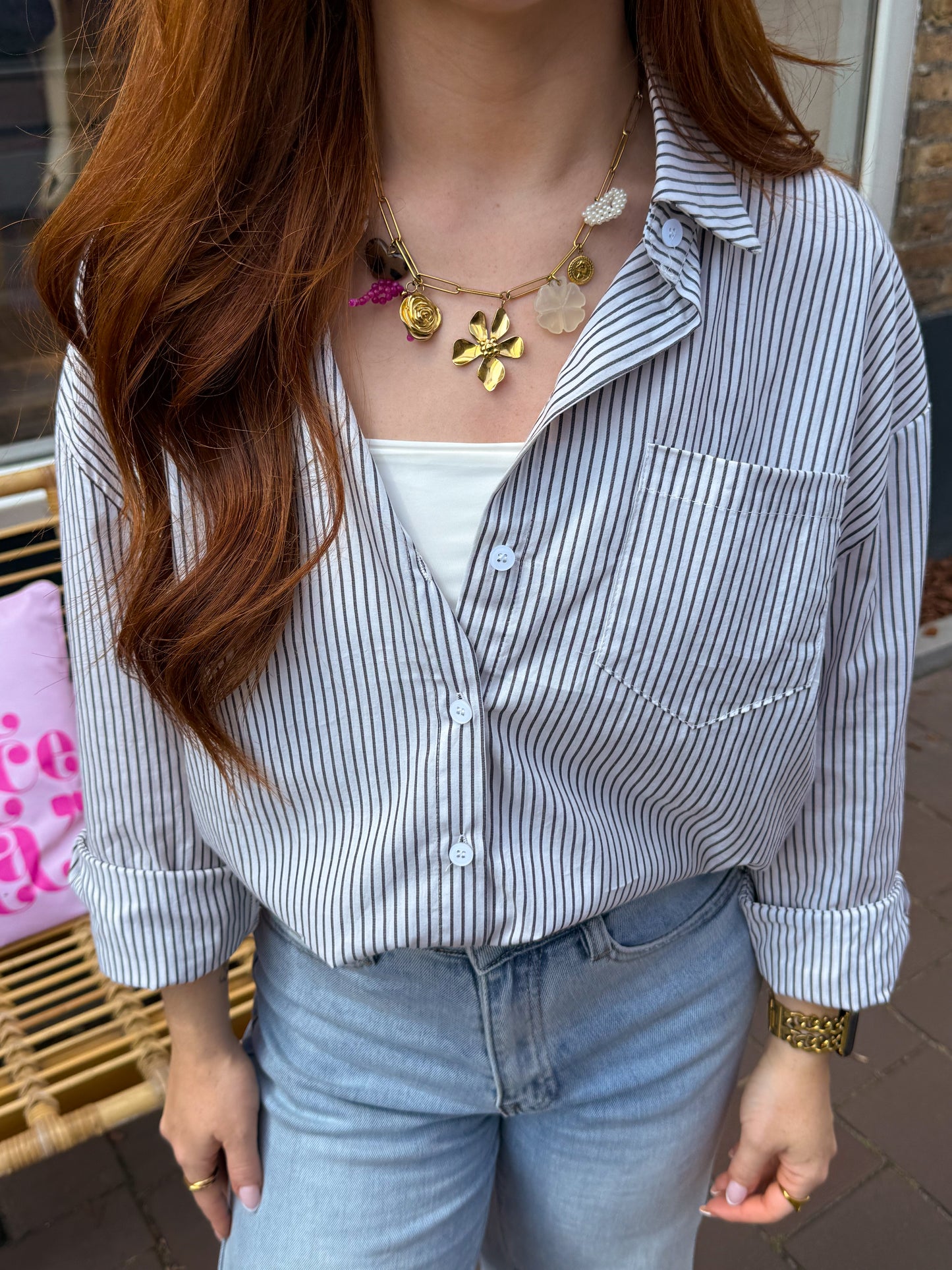 Blouse Pinstripe
