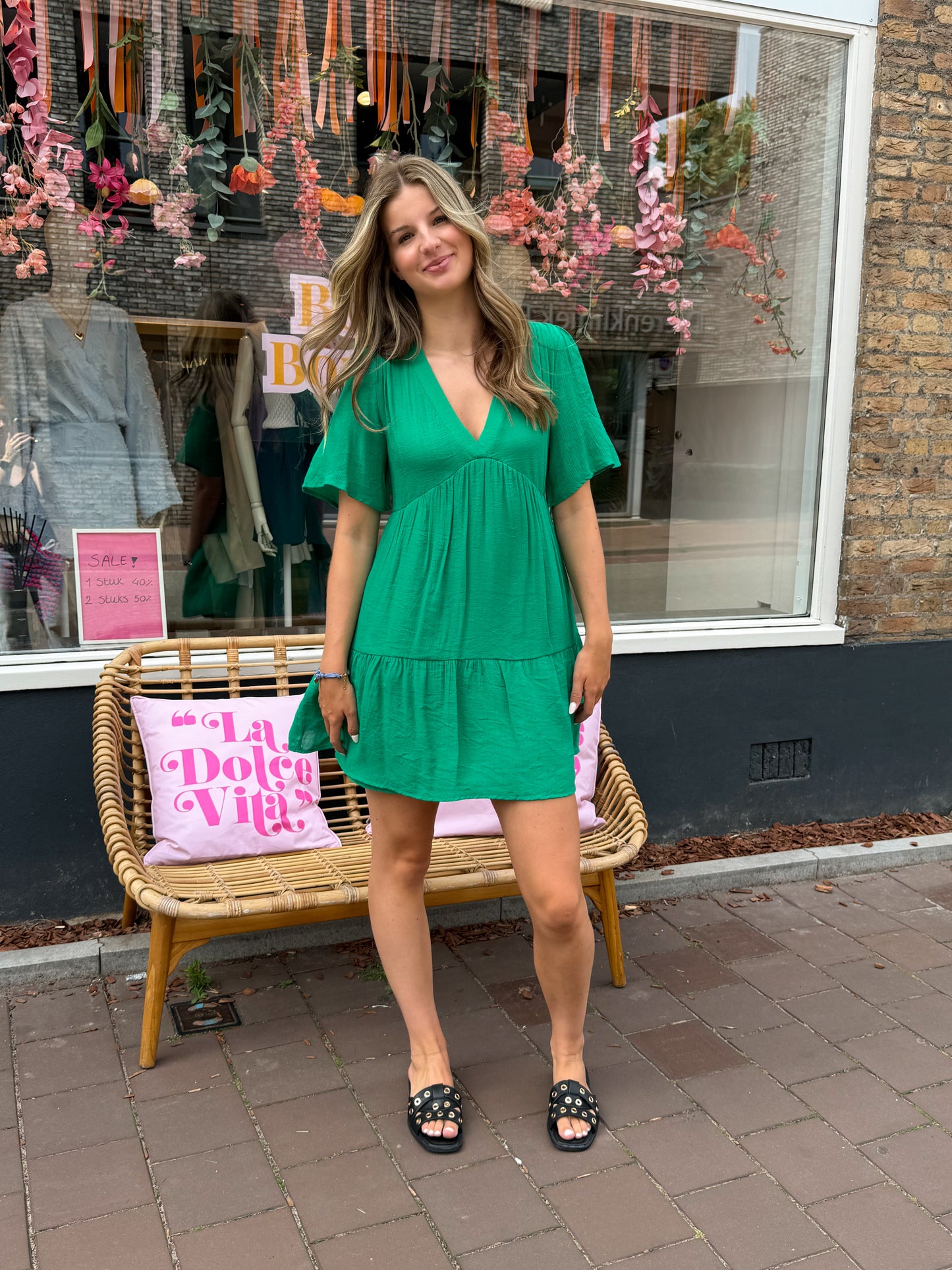 Jurk Eva groen