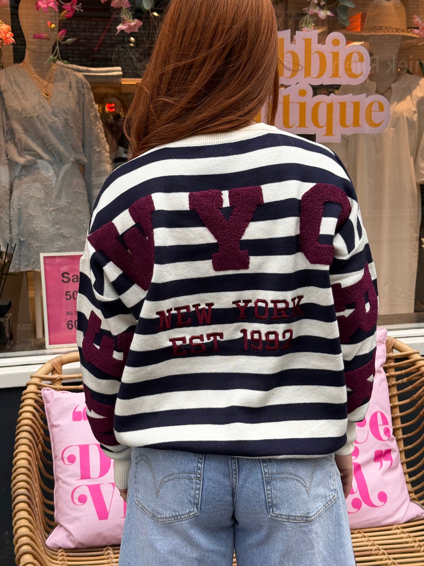 Trui New York backprint