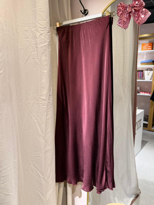 Satin skirt
