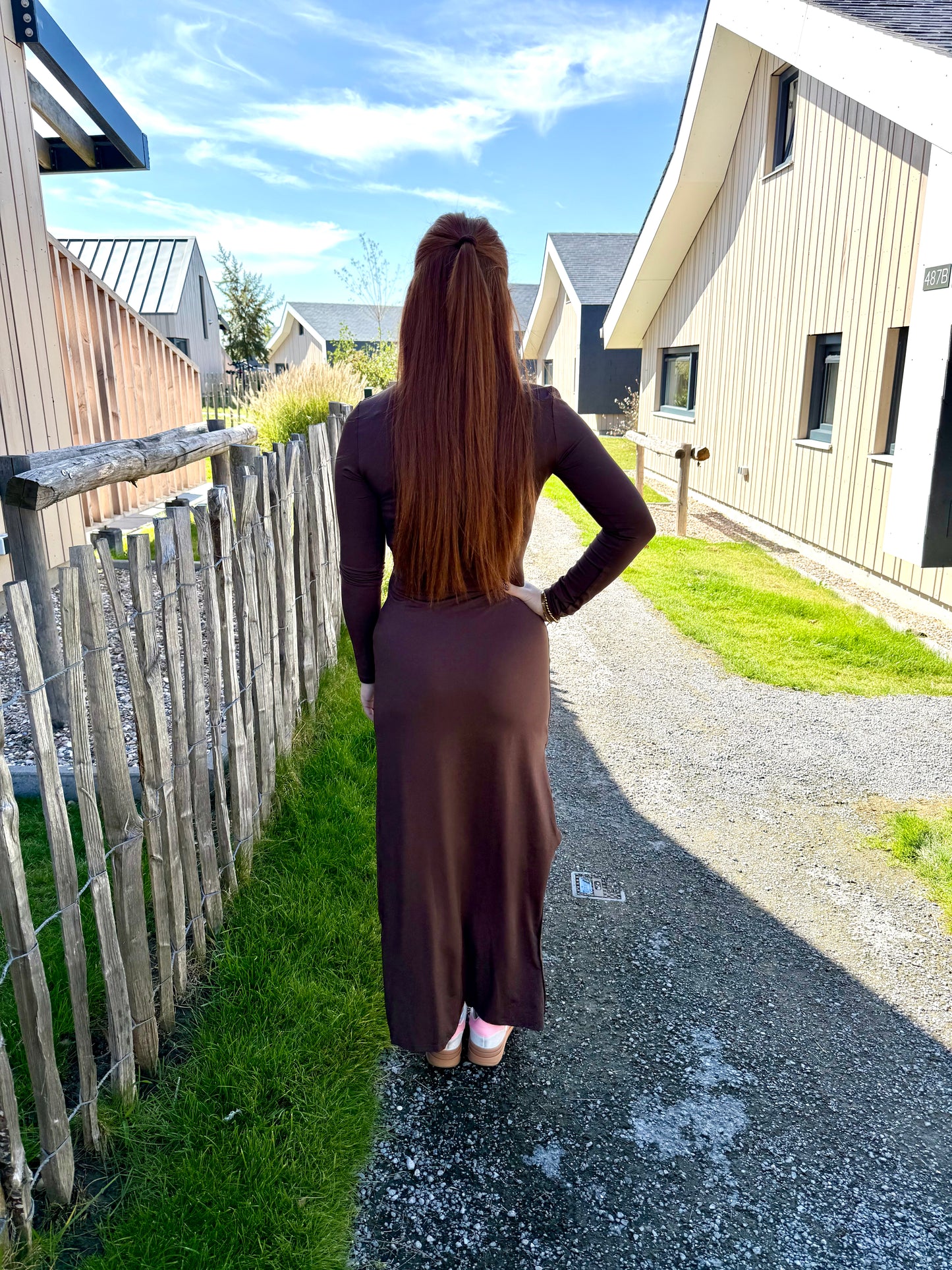 Bodycon dress brown