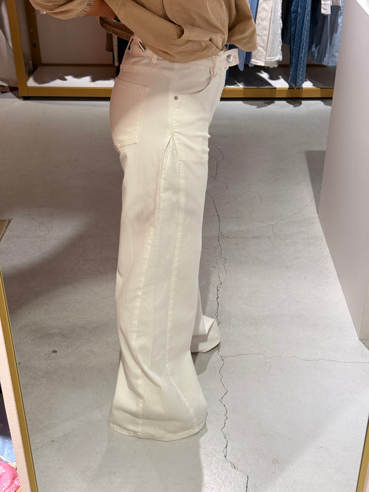 Wide leg jeans wit