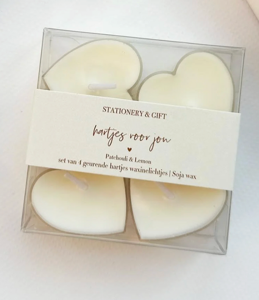 Waxinelichtjes hartje