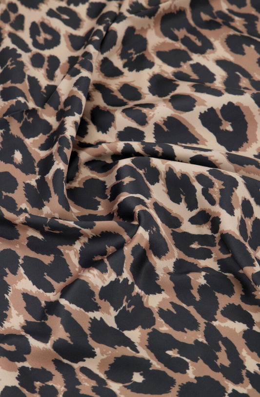 Panterprint mini sjaal in satijn look