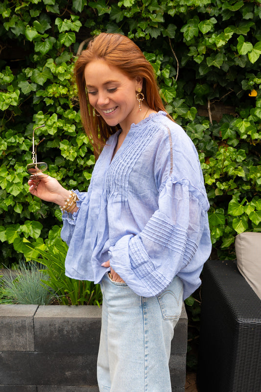 Elena blouse blue