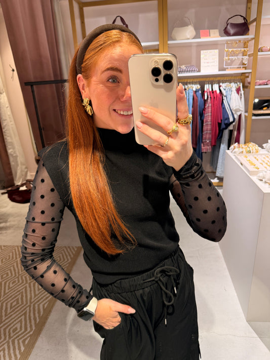Spencer top zwart
