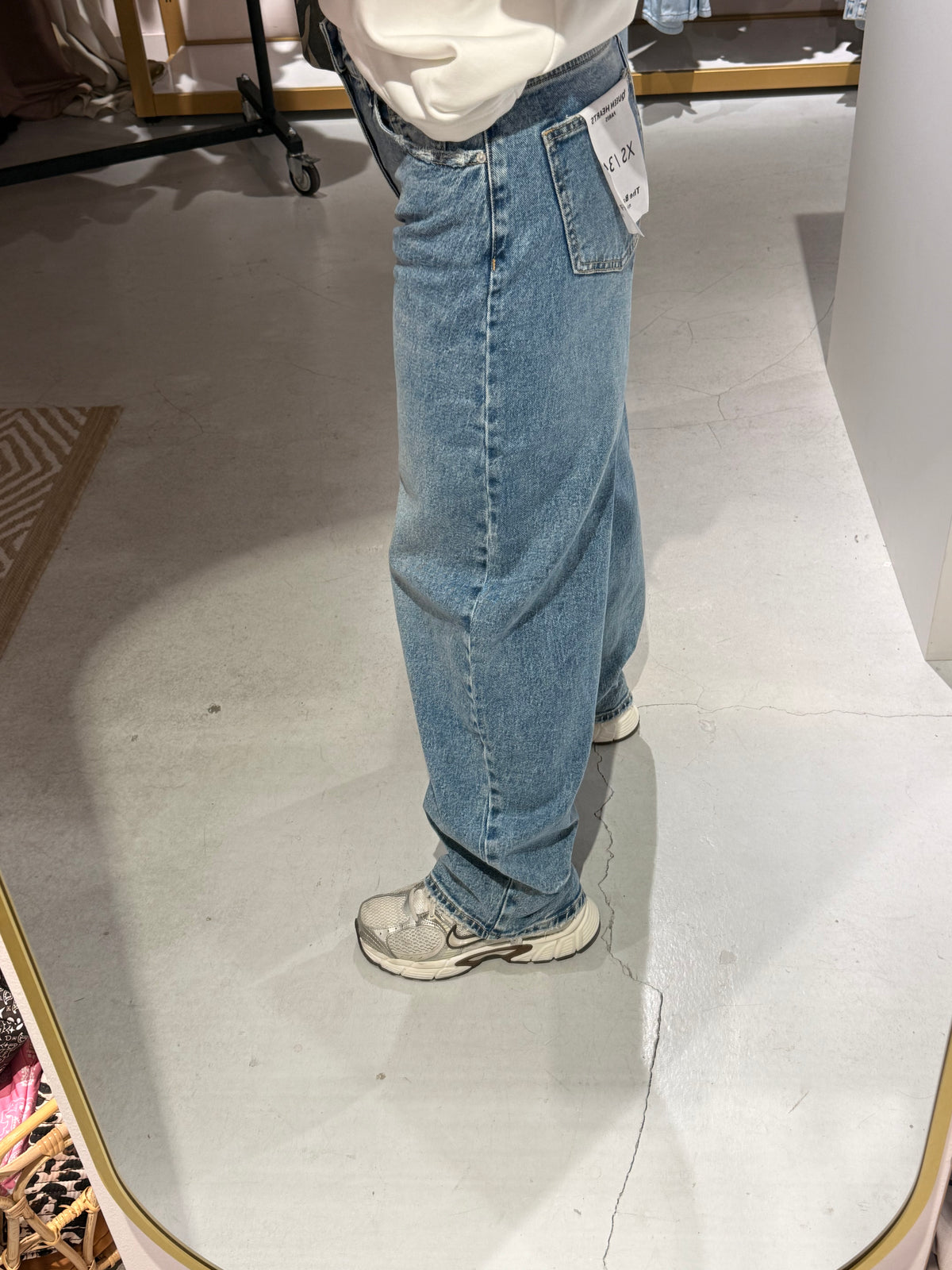 Barrel jeans mid blue