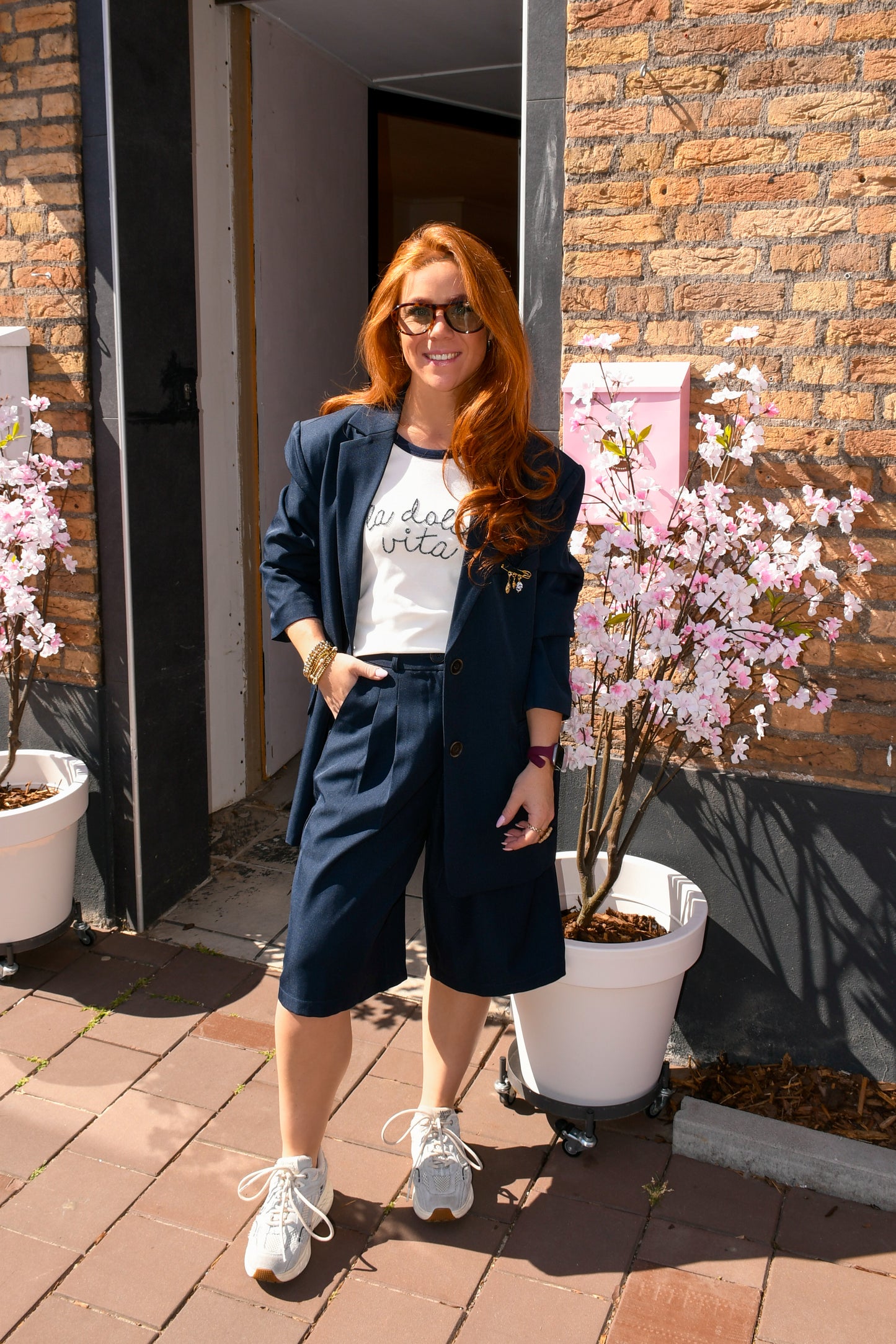 Oversized blazer navy