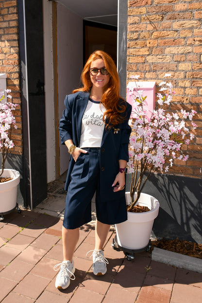 Oversized blazer navy
