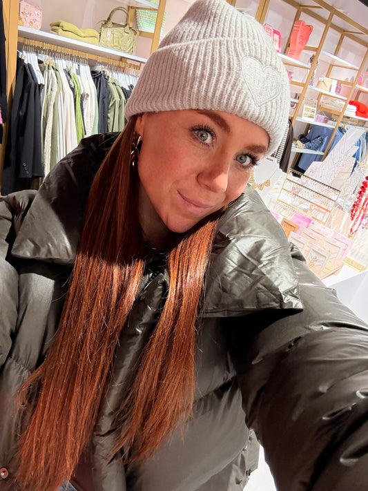Heart beanie
