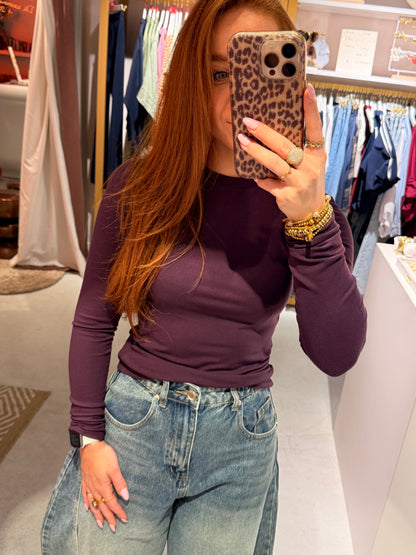 Plum longsleeve soft