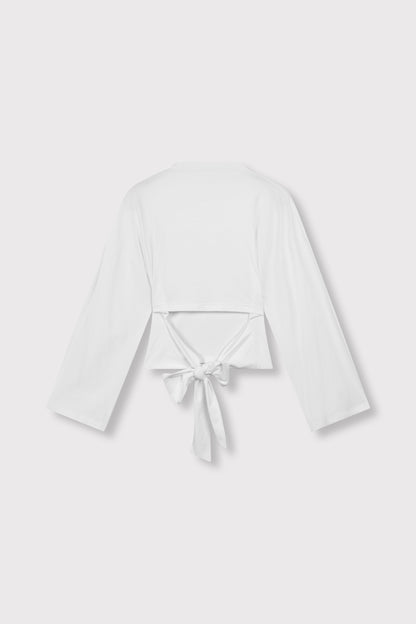 Feather longsleeve wit - Refined Department