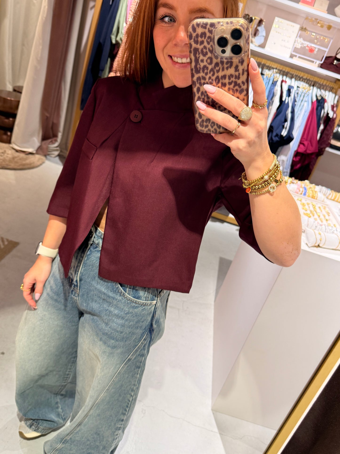 Saar blazer bordeaux