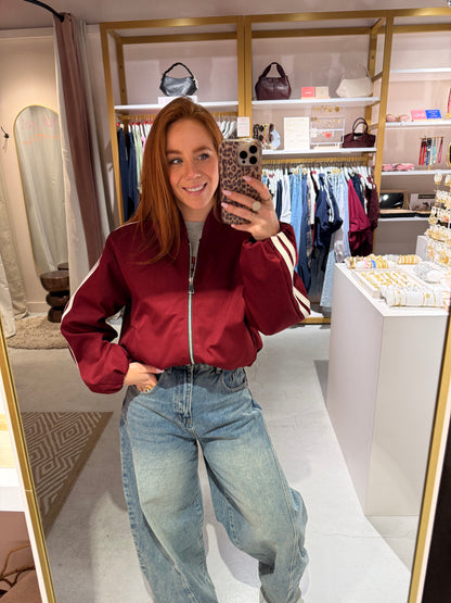 Bordeaux stripes jacket