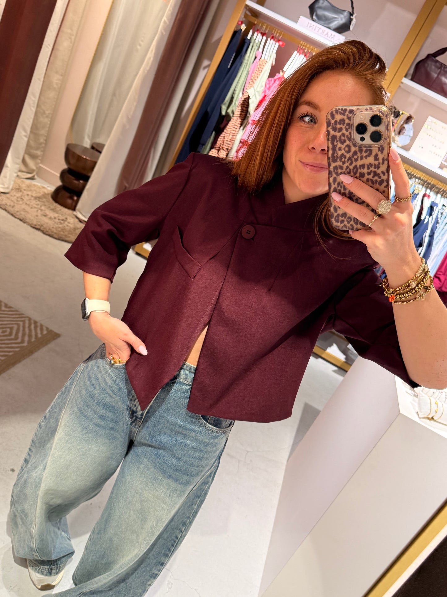 Saar blazer bordeaux