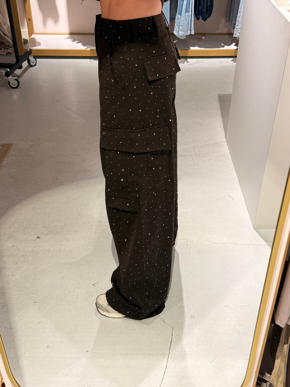 Cargo pants studs brown