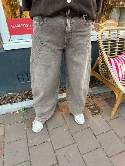 Ballon pockets jeans brown