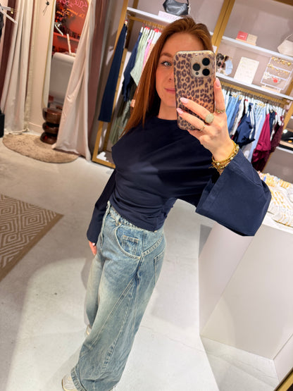 Longsleeve taille navy
