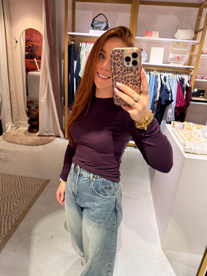 Plum longsleeve soft