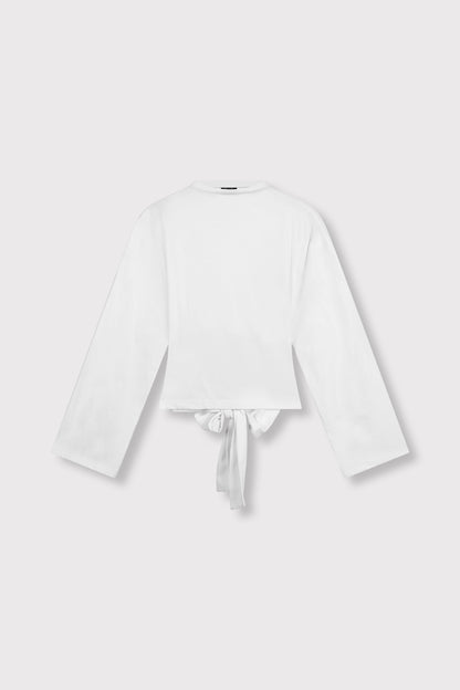 Feather longsleeve wit - Refined Department