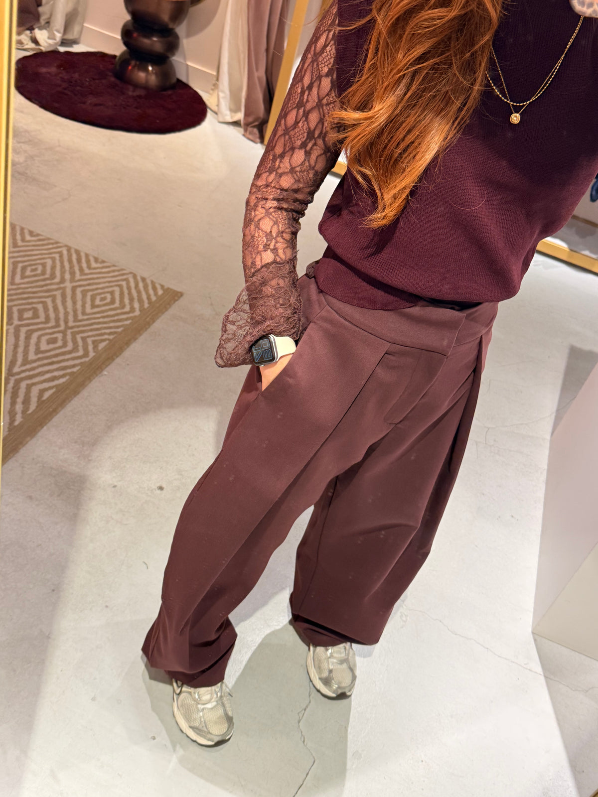 Hailey pantalon bordeaux