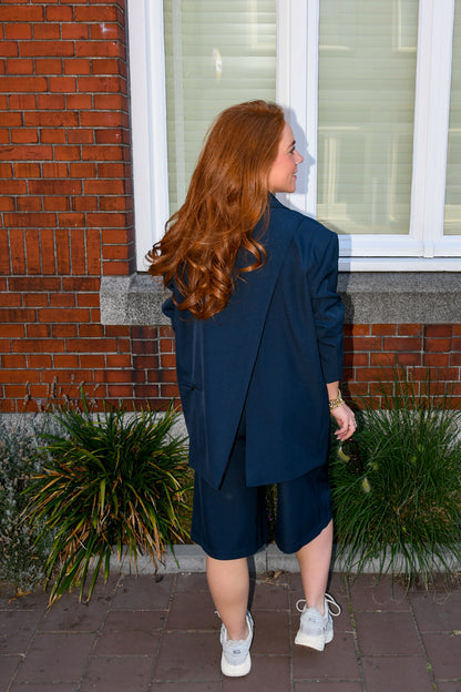 Oversized blazer navy
