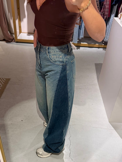 Ballon jeans dark patch
