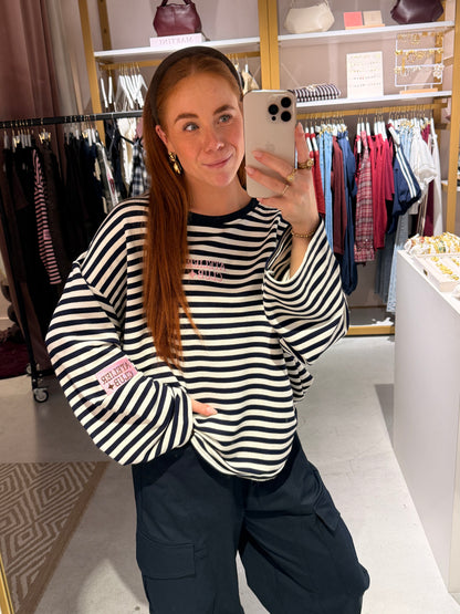 Striped longsleeve navy