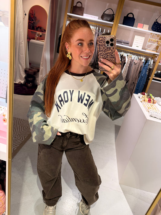 Longsleeve army New York brown