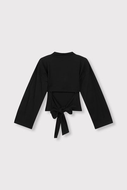 Feather longsleeve zwart - Refined Department