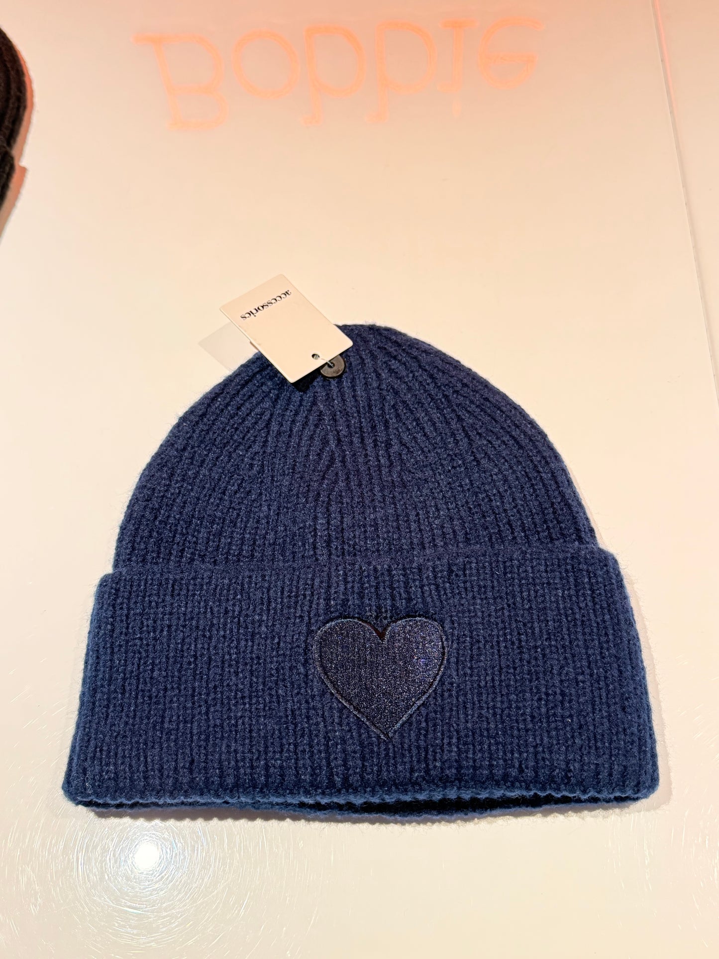 Heart beanie