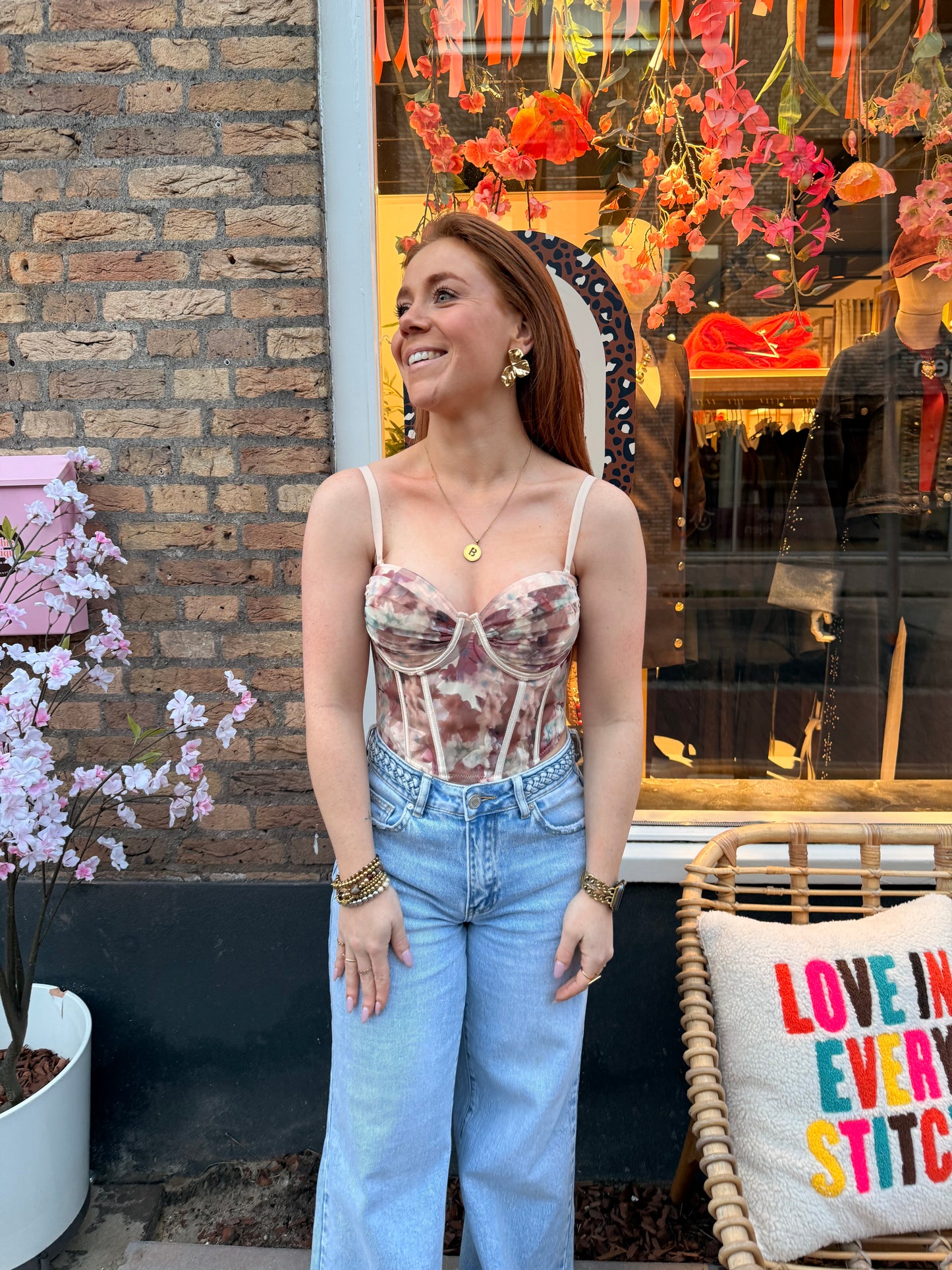 Blossom muse corset top