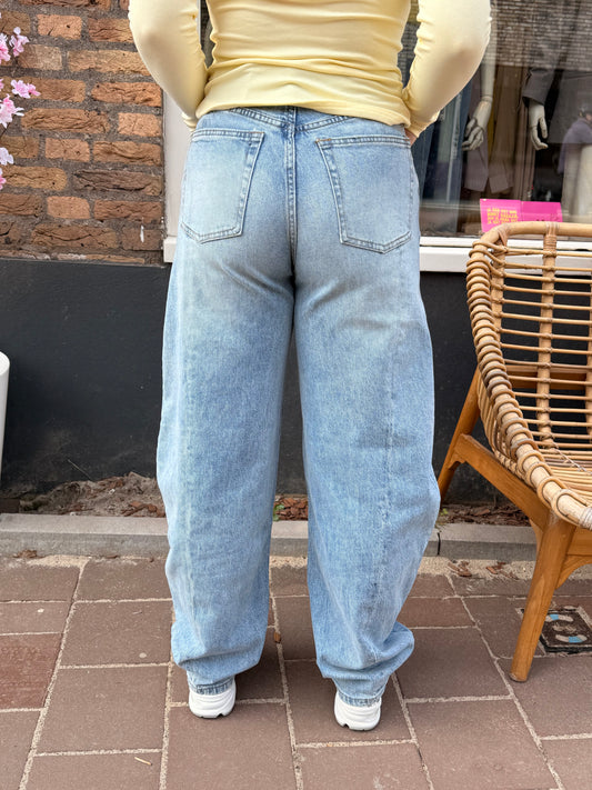 Balloon jeans light denim