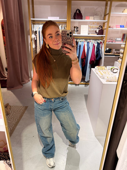 Dirty wash ballon jeans