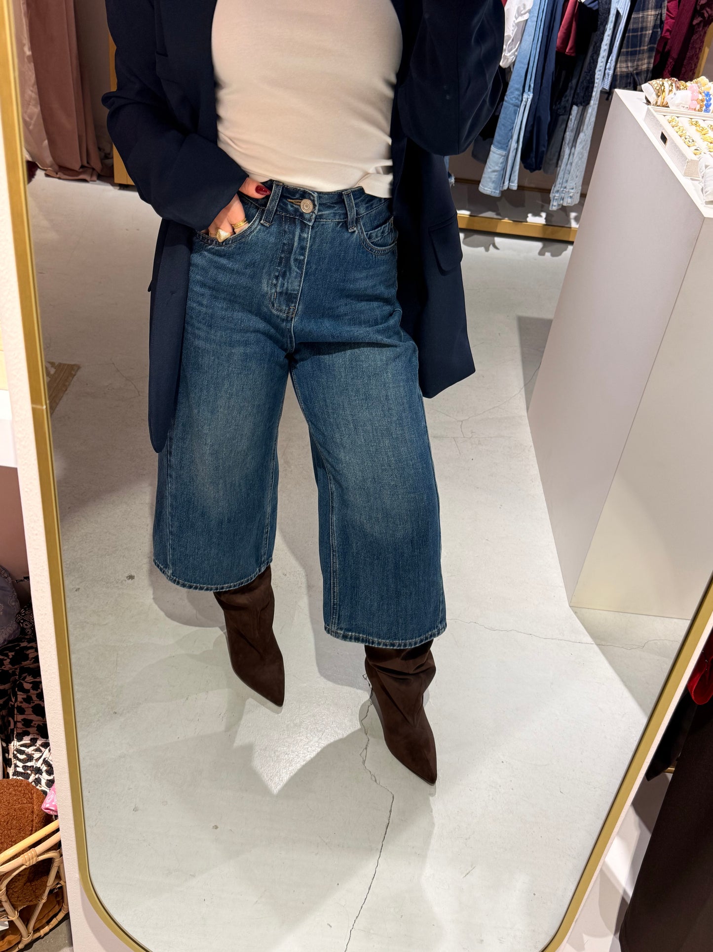 Culotte dark jeans