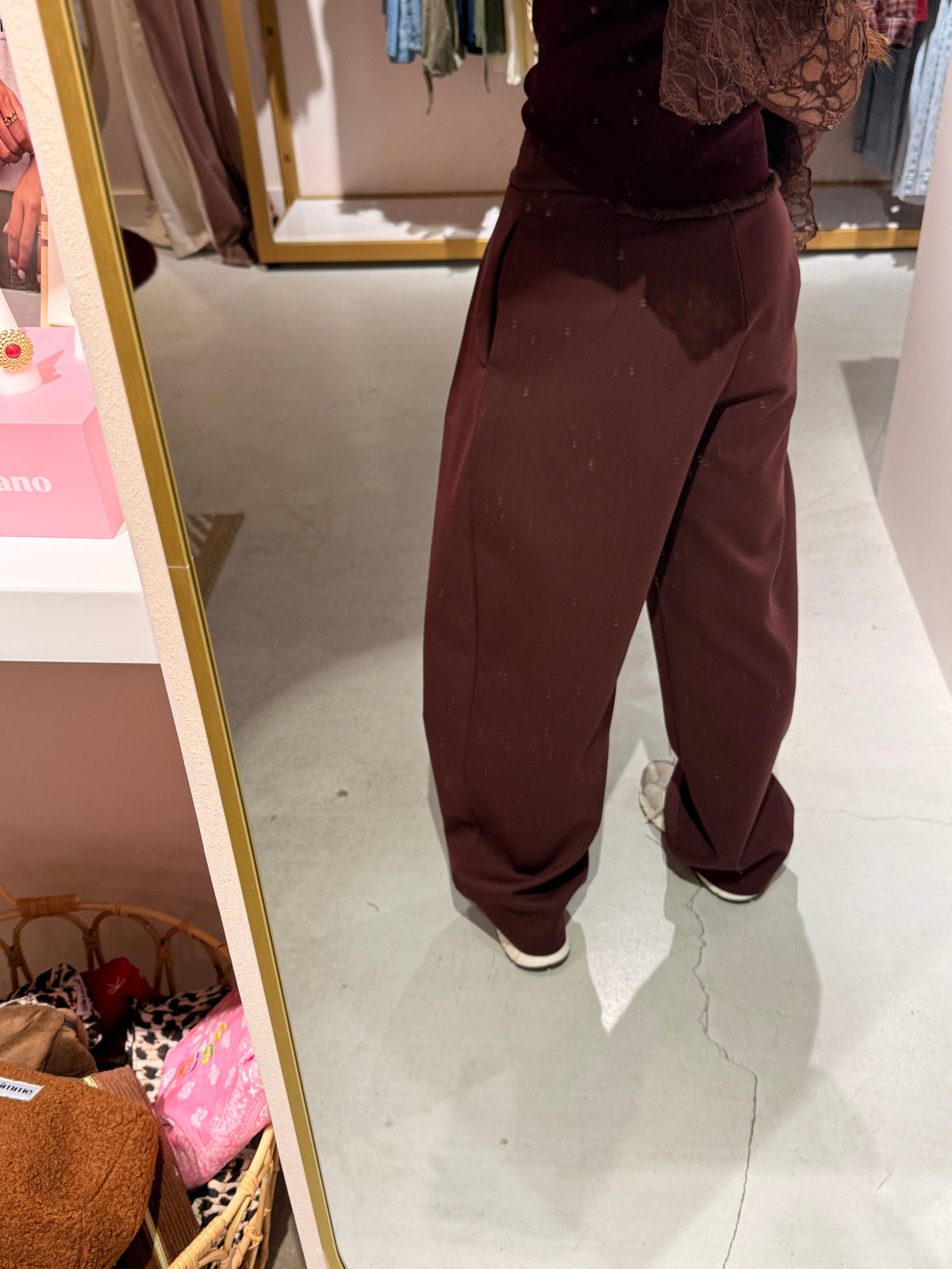 Hailey pantalon bordeaux