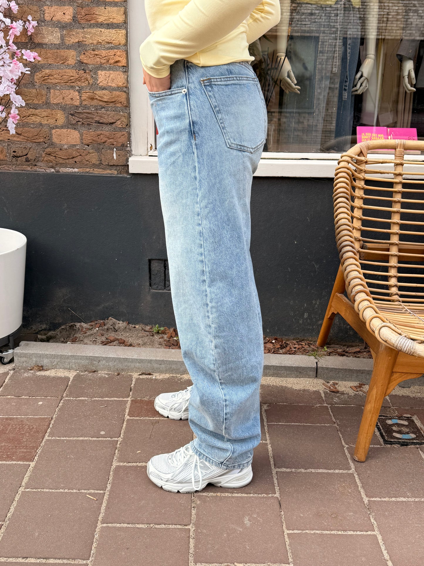 Balloon jeans light denim