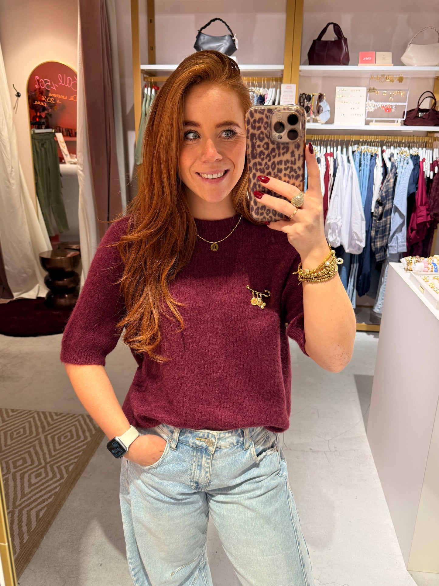 Basic soft top burgundy