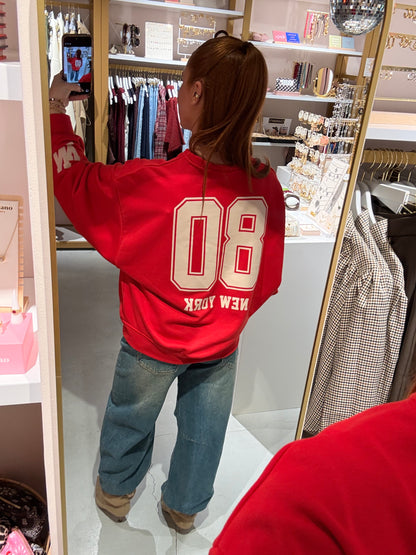 Sweater New York red