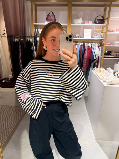 Striped longsleeve navy