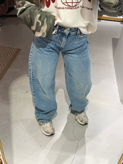 Barrel jeans mid blue