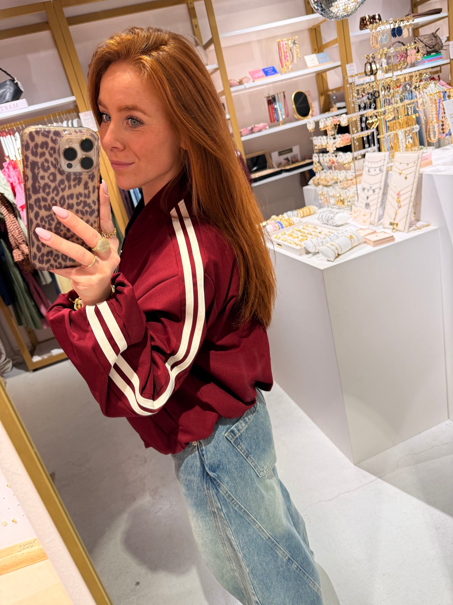 Bordeaux stripes jacket